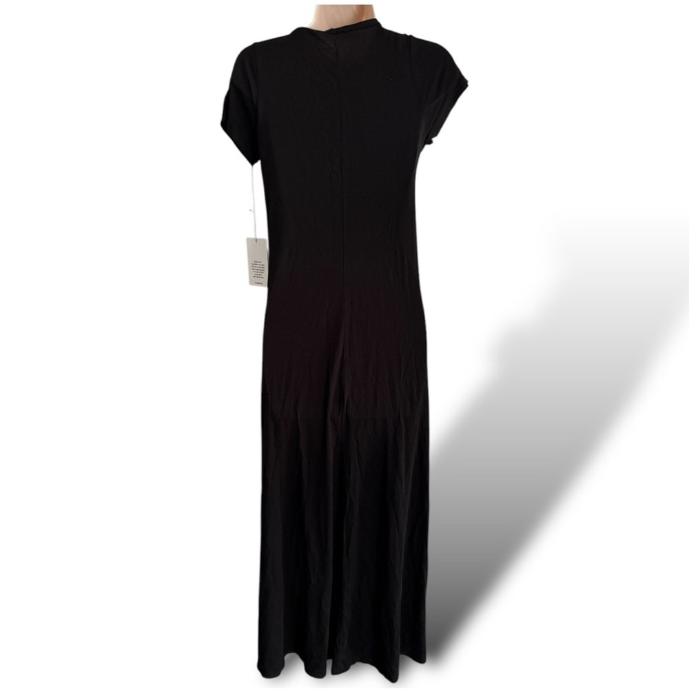 Lauren Moshi Black Maxi Dress with Pink Lips - Picture 4 of 10